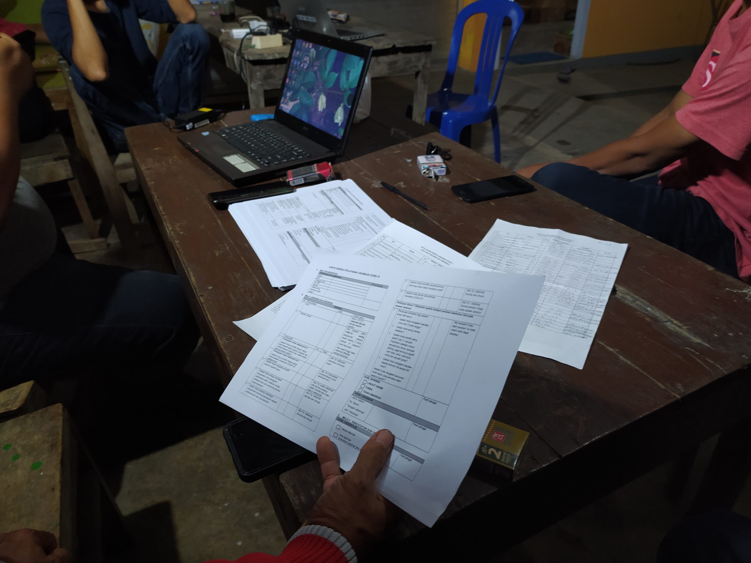 Verifikasi Pendaftar Vaksinasi 14 Oktober, Dusun Cikondang